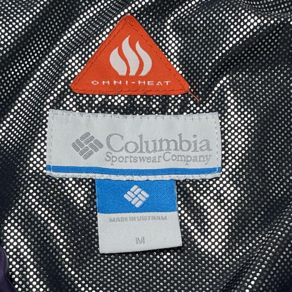 Columbia Womens Omni Heat Puffer Jacket Medium Full Zip Fleece Neck Thermal Coat - Picture 4 of 11